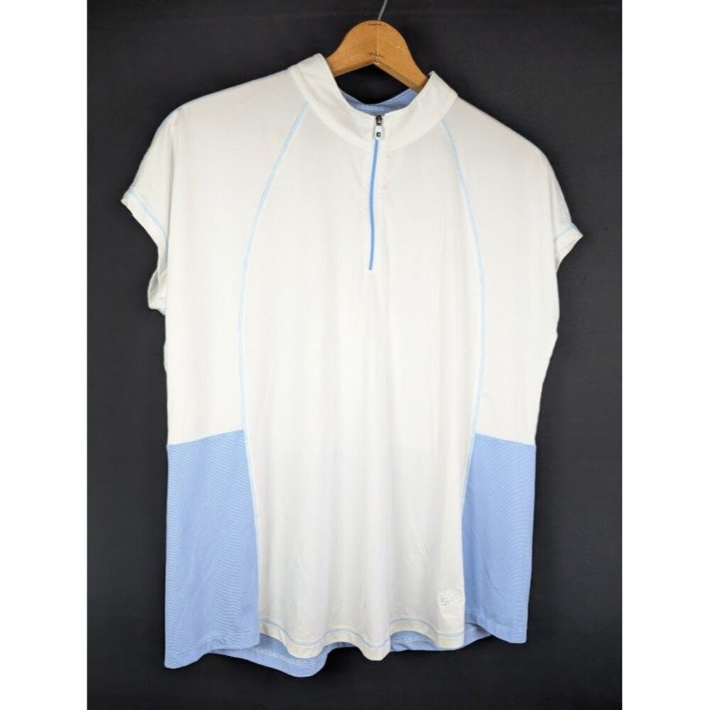 Foot Joy 1/4 Zip Shirt Women Size XL Golf Athletic Performance Stretch Wicking